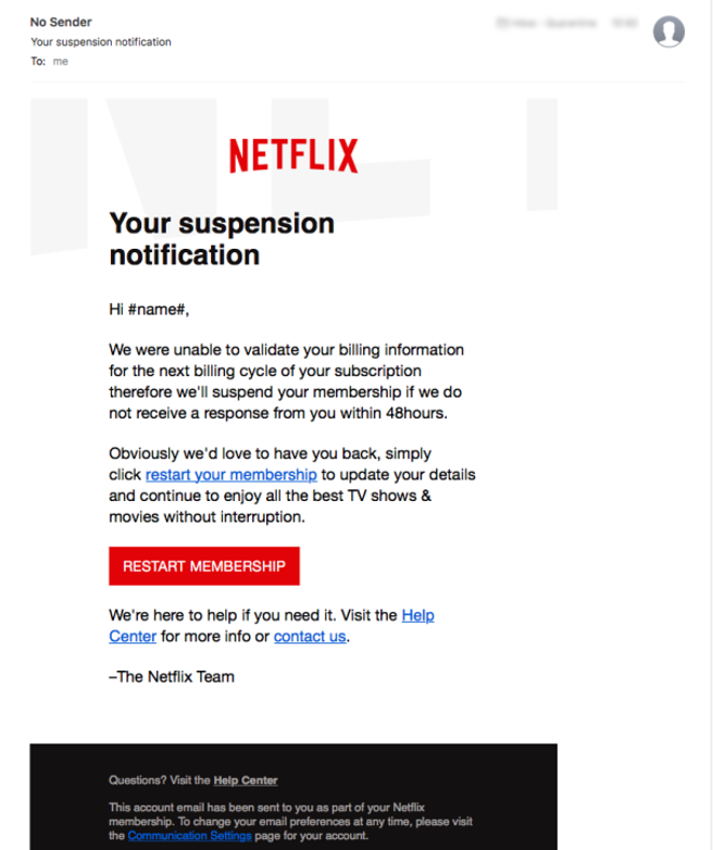 Usuarios de Netflix en riesgo de estafa por correo fraudulento