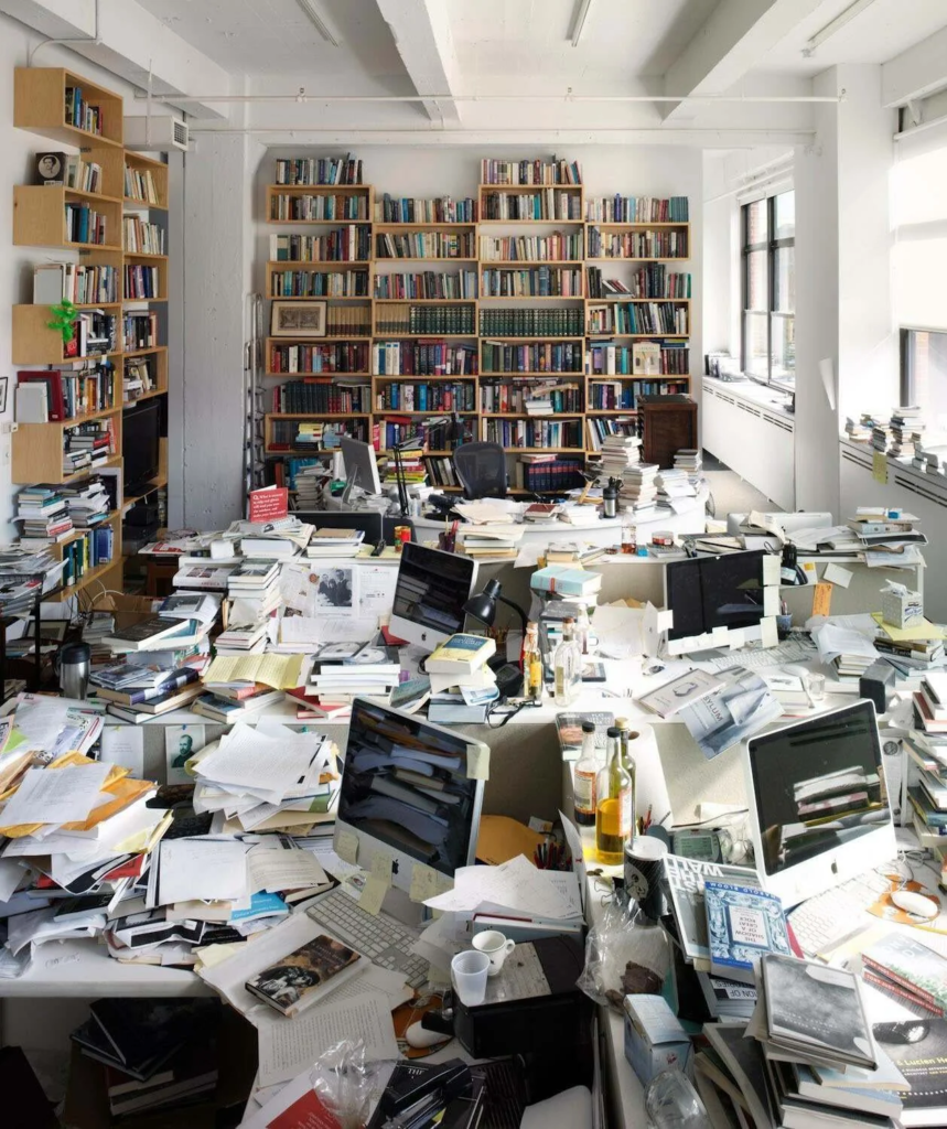 La oficina de la revista New York Review of Books.