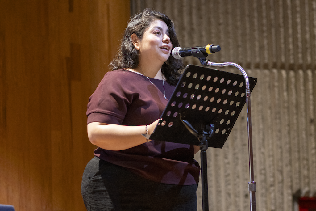 La directora ejecutiva del festival, Fernanda Becerril. Fotografía de Mario Valencia FICUNAM.